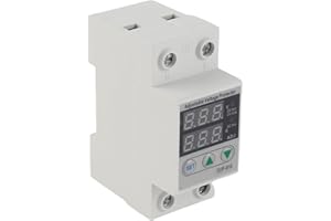 FAFEICY SVP 916, 230V AC Current Protector 63A, Intelligent Single Phase Adjustable Over Voltage Under Voltage Current Protective Device (40A)