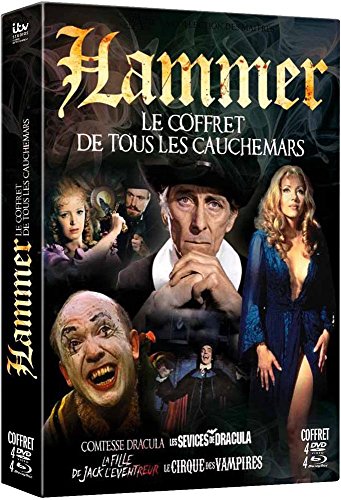 Hammer : Le coffret de tous les cauchemars : Comtesse Dracula + Les sévices de Dracula + La fille de Jack l'éventreur + Le cirque des vampires - Combo Blu-ray+ DVD