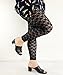 Curbigals Women's Plus Size Stretchy Lace Pattern Capris Leggings Tights