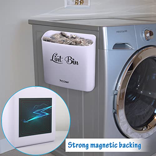 Picowe Laundry Storage, Large Lint Holder Bin For Laundry Room