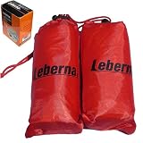 Leberna Thermal Emergency Sleeping Bag Mylar Survival Gear Foil Bivy Sack Shelter Supply | 3 x 7 FT 36"x84" Double Sided, All Weather Condition NASA Space Outdoors Camping Hiking Marathon First Aid