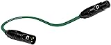 Balanced XLR Cable Male to Female - 1 Feet Green