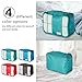 Coolife Packing Cubes Travel Organizers with Laundry Bag 7 Set Hanging Toiletry Bag Portable (green)