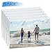 HAISEN Acrylic Photo Frame 4x6 inch,Clear Magnet Photo Rahmen with Gift Box Package ，4 x 6 Picture Frame (5 Pack).