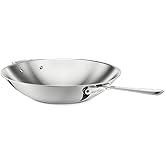 All-Clad D3 3-Ply Stainless Steel Wok 14-Inch, Induction Compatible, Oven Broiler Safe 600F, Stir-Fry Pan, Fast and Even Heat