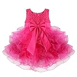 TIAOBU Baby Girls Flower Wedding Pageant Princess Bowknot Communion Party Dress
