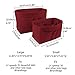 Enerhu Felt Insert Bags Handbag Tote Purse Organizer 10 Pockets Bag in Bag Backpack Travel Storage Pockets Red M