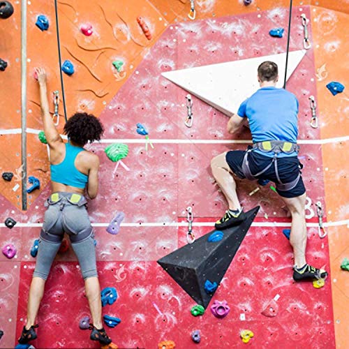 WJUAN Outdoor- Kletterseil, Statisches Kletterseil mit einem Durchmesser von 10 mm, Heavy Duty Seil mit einem Zug von 1000 kg, Rettungsfallschirmseil mit 2 Karabinern, Länge 6 Meter (Schwarz) – Bild 5