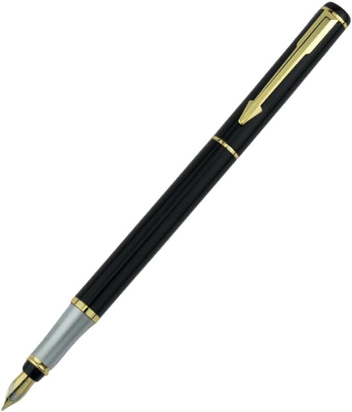 Baoer 801 Stainless Steel Fountain Pen Nib Fine (Black)
