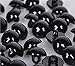 25 Pcs Black Plastic DIY Bear Doll Sewing Crafting Buttons Safety Solid Mushroom Eyes Buttons (30MM)