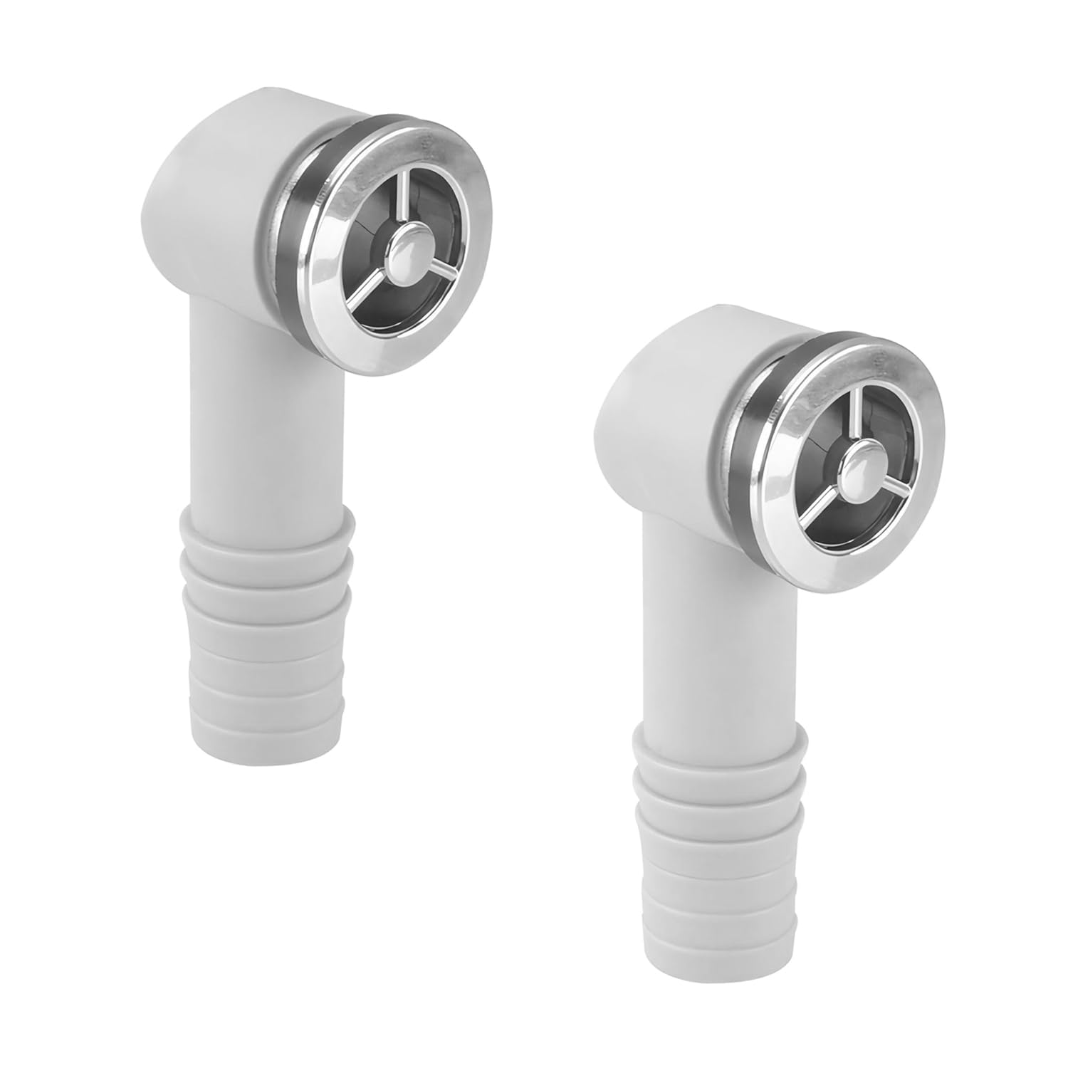 Qrity 2 Pieces Sink Overflow Head, Overflow Round Interface, Wash Basin Overflow Head, Kitchen Sink Accessories, 36 x 36mm