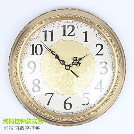 y-hui el reloj Town casas proporcionar la latón macizo mesa de pared