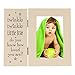 OUCHAN Baby Picture Frames 4x6 Light Up with Carved Wording-Twinkle Twinkle Little Star Cream white