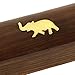 Indian Elephant Jewelry Holder - 8 x 2 x 1.25 Inch Small Wood Box - Jewelry Boxes for Necklaces Women