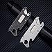 Pocket Knife Utility Knife Set 6-in-1 Box Cutter/Bottle Opener/Screwdriver, Silver
