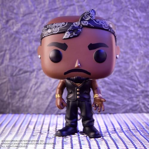 Funko Pop Rocks: Tupac - Vest with Bandana - Collectable Vinyl Figure - Gift Idea - Official Merchandise - Toys for Kids & Adults - Music Fans - Model Figure for Collectors and Display