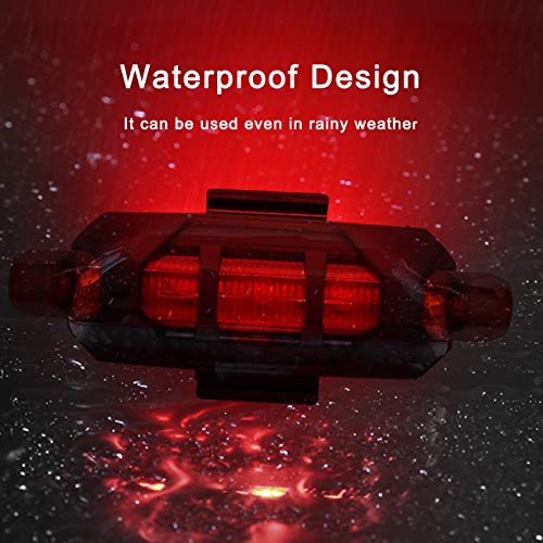 The perseids Bike Light USB Rechargeable, Mountain Road Bicycle LED Front and Tail Light, Waterproof, Easy to Mount, Cycling Flashing Safety Warning Lamp for Outdoor Rider
