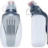 HECHZSO 8.8oz Running Water Bottle with Removable Clip for Vests and Belts | Attach with the removable clip or fit into many vest pockets, waist packs and running belts; compact 8.8oz for quick sips.
