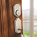 Kwikset 99100-044 SmartCode ZigBee Touchpad Smart Lock works with Echo Plus & Alexa, featuring SmartKey, Satin Nickel