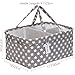 Hinwo Baby Diaper Caddy 3-Compartment Infant Nursery Tote Storage Bin Portable Car Organizer Newborn Shower Gift Basket with Detachable Divider and 10 Invisible Pockets for Diapers & Wipes (Grey Star)