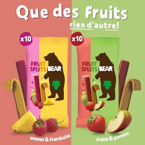 Fruit Splits Paquet Assortiment | 100% Ingrédients Naturels | 20 x 20g