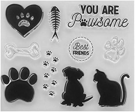 1989candy DIY Pet Claw Silicone Clear Stamps Scrapbook/Photo Album Cards Paper Craft