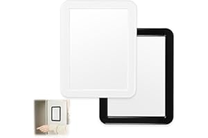 2 Pack Locker Mirror Magnetic,5 x 7 Inch Magnetic Mirror for School Locker,Office,Bathroom,Home,Household Refrigerator (White