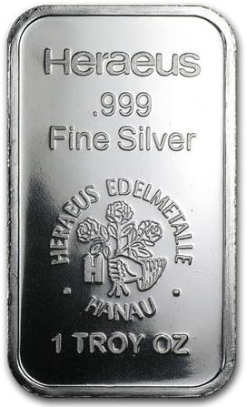 1 oz Silver Heraeus Silver Bar
