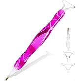 DIY Diamond Painting Pen, Hand-turned Resin Stylus Drill Pen for 5D DIY Dots Tool (Purple)