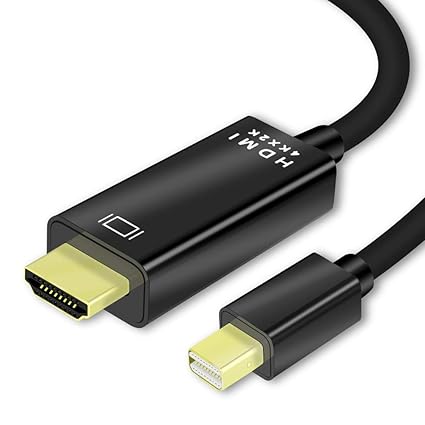 Lemorele Mini DisplayPort zu HDMI Adapter 4K UHD Mini DP zu HDMI Kabel 2M Thunderbolt 2 zu HDMI Audio/Video Konverter für Mac