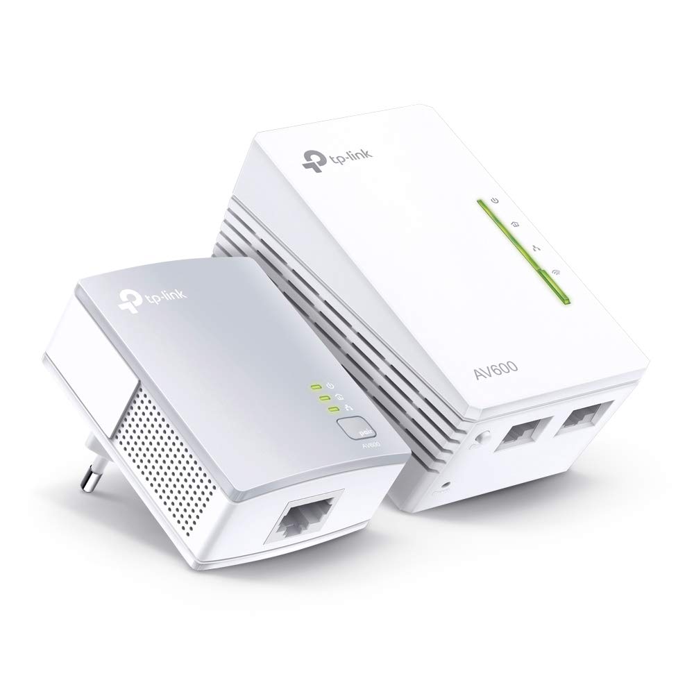 Tp-Link Kit Cpl WiFi Tl-Wpa4220 (Wlan 300 Mbit/S, Cpl Av600, Clone WiFi, 3 Ports Lan, Plug And Play, Compatible Avec Tous Les Adaptateurs Cpl, Idéal Pour Le Streaming) Blanc
