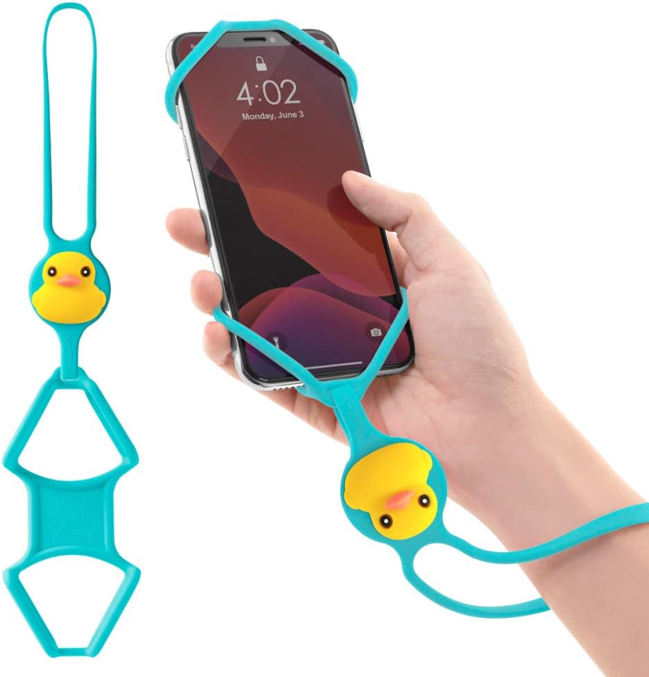 Bone Strap Phone Tie, Silicone Wrist Lanyard, Universal
