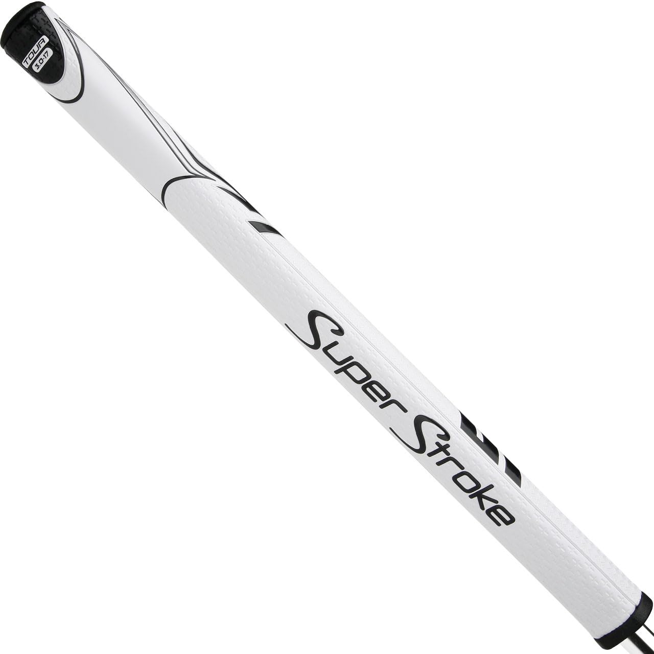 SuperStroke Zenergy Tour 3.0 17" Golf Putter Grip with No Taper Enhanced SPYNE Technology, New Multi-Zone Texturing and Tech-Port, Black/White Image SuperStroke Zenergy Tour 3.0 17" Golf Putter Grip with No Taper Enhanced SPYNE Technology, New Multi-Zone Texturing and Tech-Port, Black/White Image