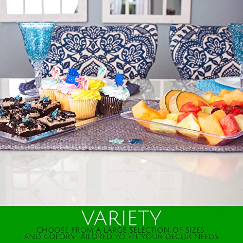 Plasticpro Plastic Serving Trays 10 x 14 Serving Platters Rectangle