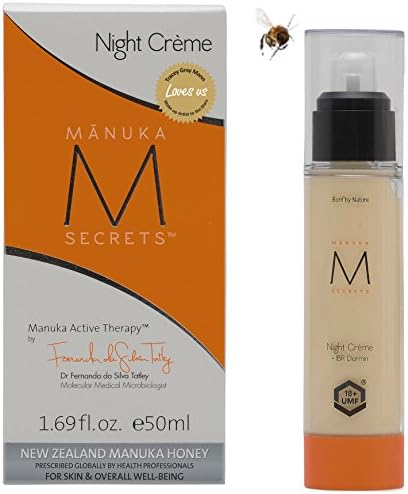 Manuka Secrets Night Creme Is an Anti-oxidant, Anti-aging Complex, Rich with Active Botanicals, Vitamins and Minerals. Certified Natural From New Zealand. (50ml/1.69fl.oz.)