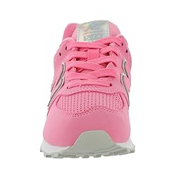 New Balance Girl's 574 (Big Kid) Bubblegum/White