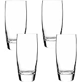 Luigi Bormioli Michelangelo 20 oz Beverage Glasses - Large Capacity, Crystal-Clear Design - Fine Laser-Cut Rims, Ideal for Various Beverages, Dishwasher Safe, Made in Italy (Set of 4)