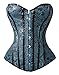 Sibeawen Women's Sexy Faux Leather Snake Skin Body Shaper Outerwear Corset