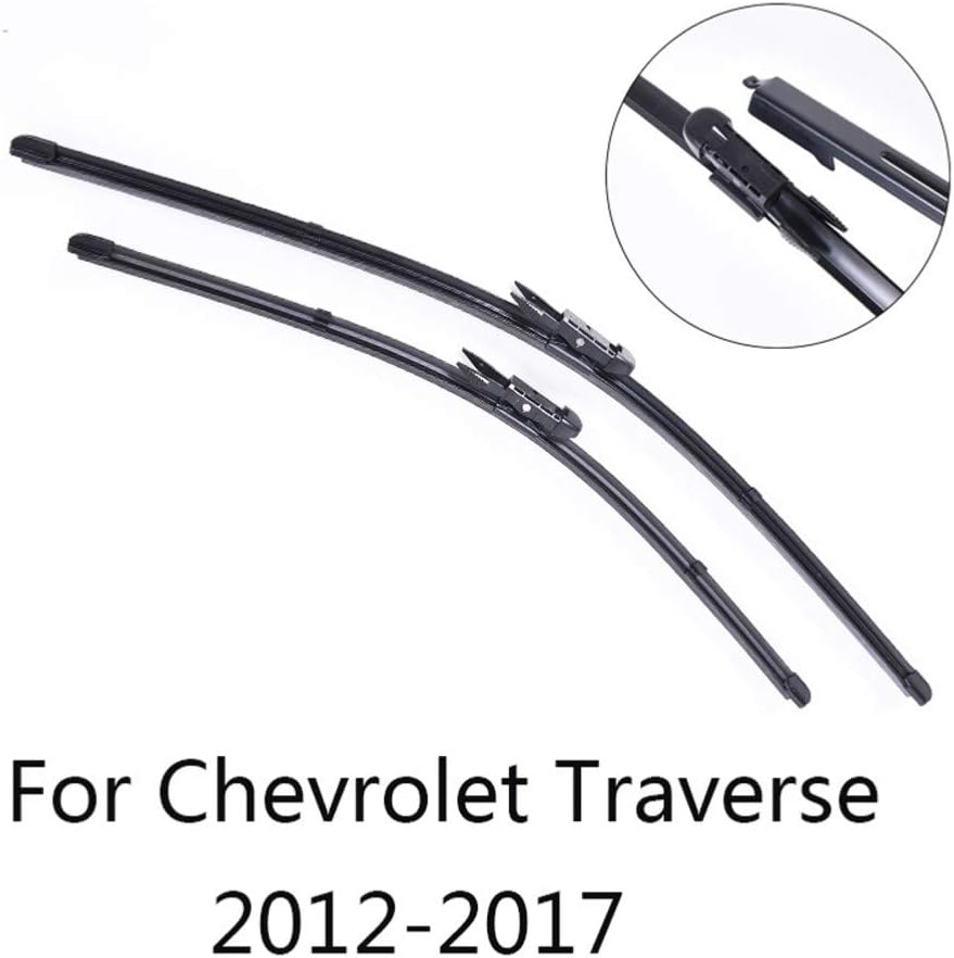 WBMKH Car Accessories Soft Rubber Windshield wipers Wiper Blades,For  Chevrolet  Traverse 2012 2013 2014 2015 2016 2017