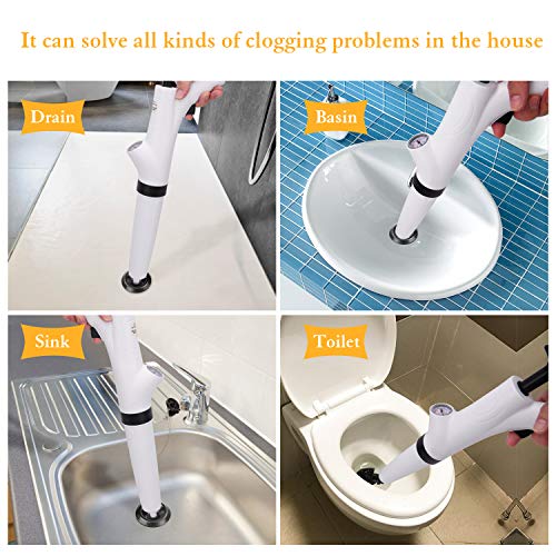 Thinvik Air High Pressure Plunger Kit&Air Clog Remover,Air Drain