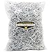 Mighty Gadget (R) 1/2 LB White Silver Metallic Mix Crinkle Cut Paper Shred Filler for Gift Wrapping & Basket Filling