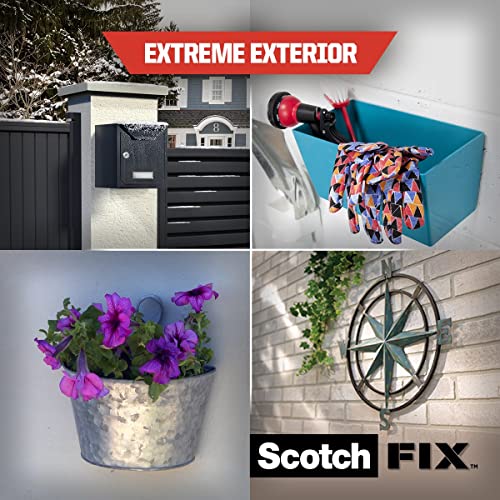 Scotch-Fix Double Sided Extreme Mounting Tape for Outdoor Use, 19mm x 1.5m - For Extreme Outdoor Use, with Advanced 3M Technology, Black