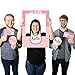 Hello Little One - Pink and Gold - Girl Baby Shower Selfie Photo Booth Picture Frame & Props - Printed on Sturdy Material
