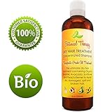 Dry Hair Treatment Shampoo Botanical Therapeutic Formula for Dry Damaged Split Hair With Antioxidants Sesame Jojoba Sunflower Seed Oil Shiny Strong & Hydrated Hair for Women Men Teens by Honeydew 8 oz