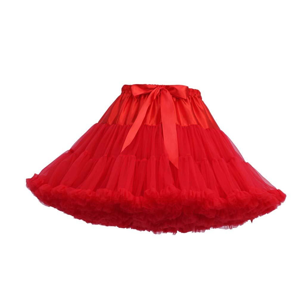 Women's Tutu Skirts Pleated Gauze Dancing Short Skirt by KLGDA