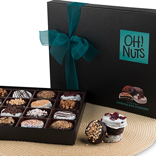 Oh Nuts Chocolate Covered Cookie Gift Baskets 20 Variety Gourmet