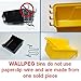 WallPeg Pegboard Bins Fit Standard Peg Board Panels- Kit Organize Hardware, Accessories, Attachments, Workbench, Garage Storage, Craft Room, Tool Shed, Hobby Supplies (8 Black Bins)