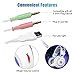 Defway Gaming Headset for PC PS4 Xbox One Laptop Noise Cancelling Over Ear Headphones with Microphone and Volume Control Wired Stereo Earphones for Women Men with LED Light, USB, 3.5mm Jack (white)thumb 3