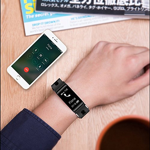 image for Guzack Fitness Tracker Bracelet With Wrist Based Heart Rate Blood Pres