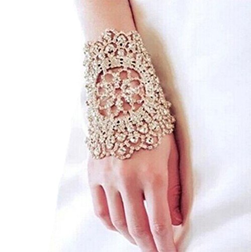 Sunshinesmile bridal rhinestone bracelet silver tone - ideal for …